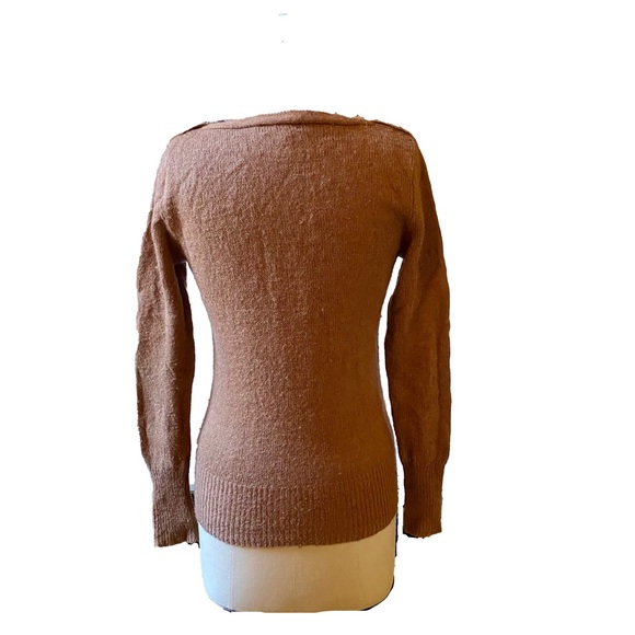 J Crew Brown Wool Boatneck Sweater - Picture 2 of 9